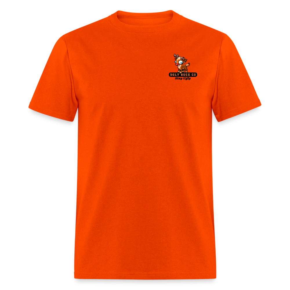 Im Dreaming Of An Ugly Buck Christmas Tee! - orange