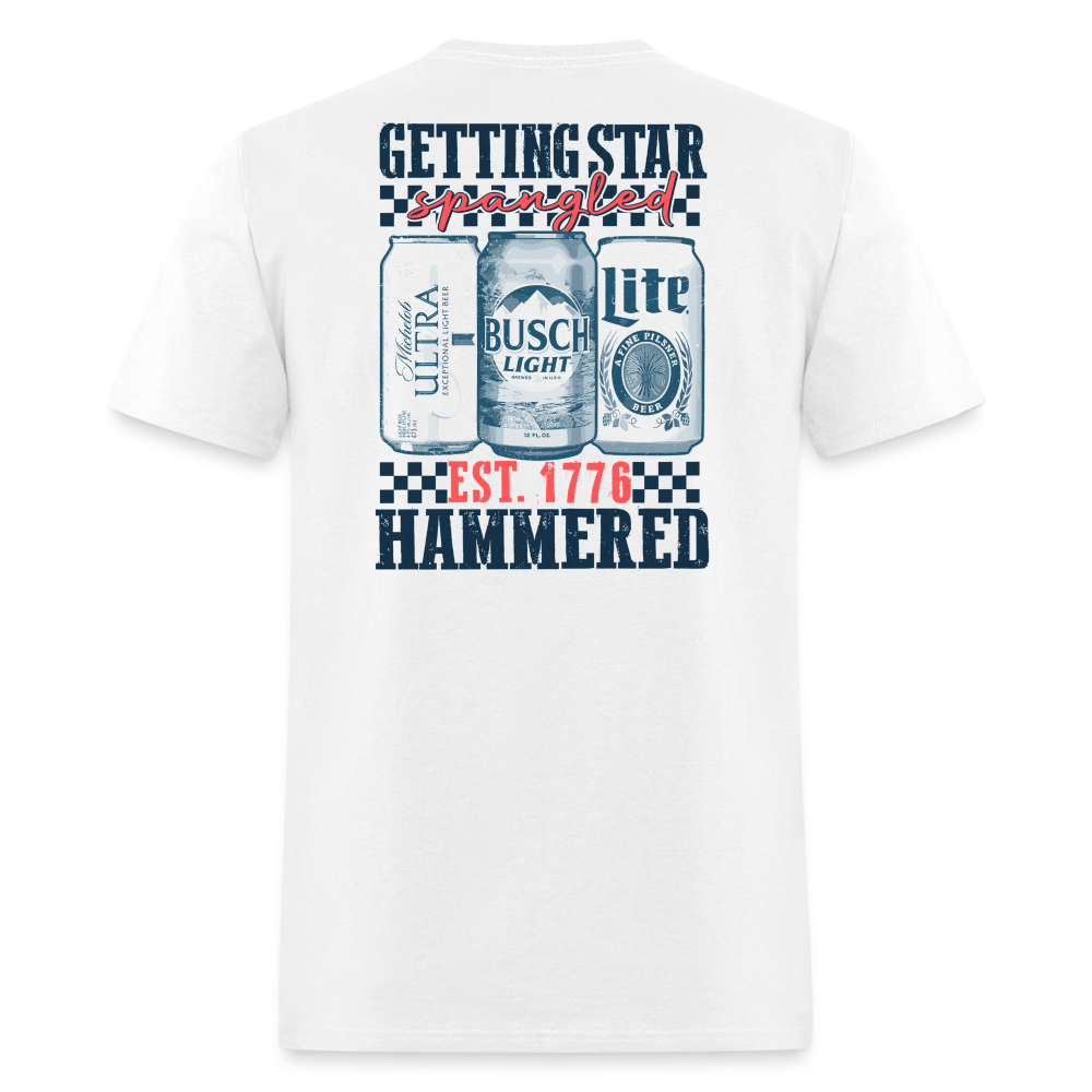 Getting Star Spangled Hammered Tee! - white