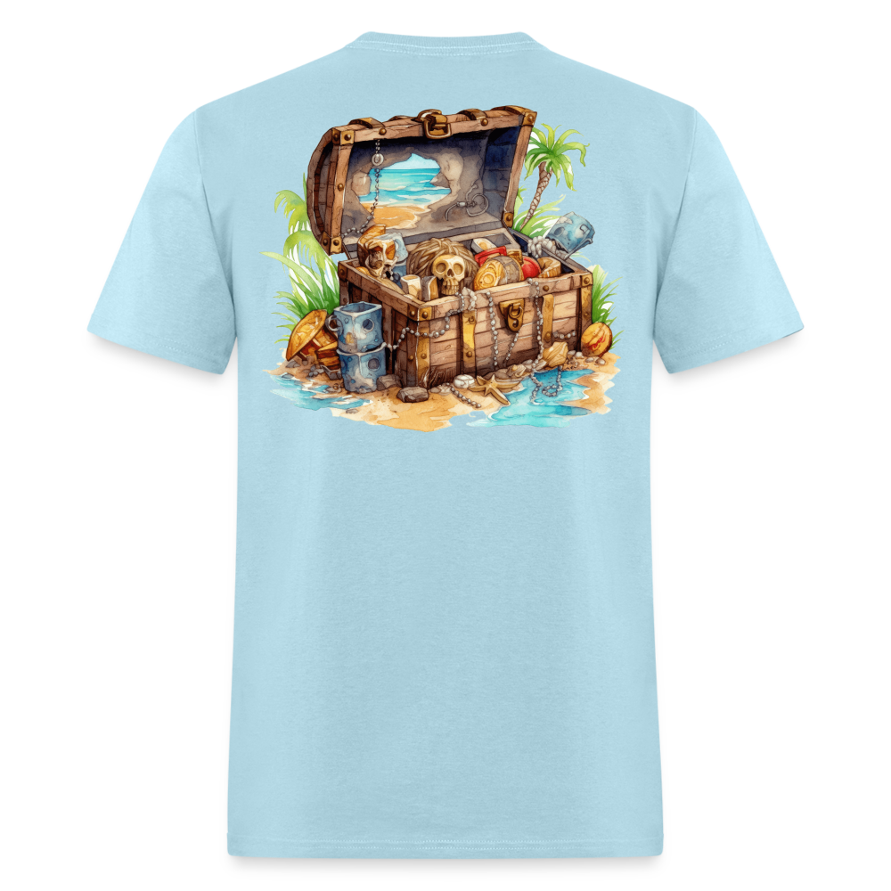 Lost Treasure Tee! - powder blue