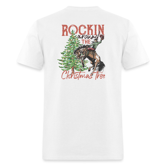 Rockin Around The Christmas Tree Tee! - white