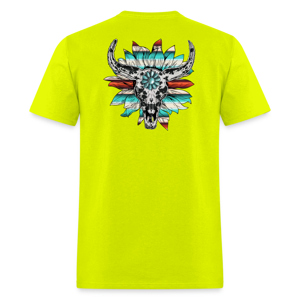 Bolo Skull Tee! - safety green