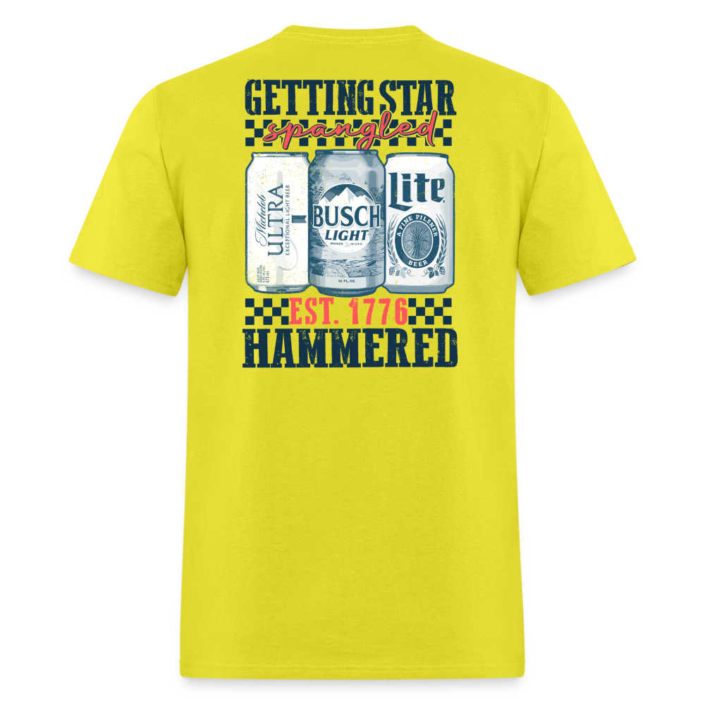 Getting Star Spangled Hammered Tee! - yellow