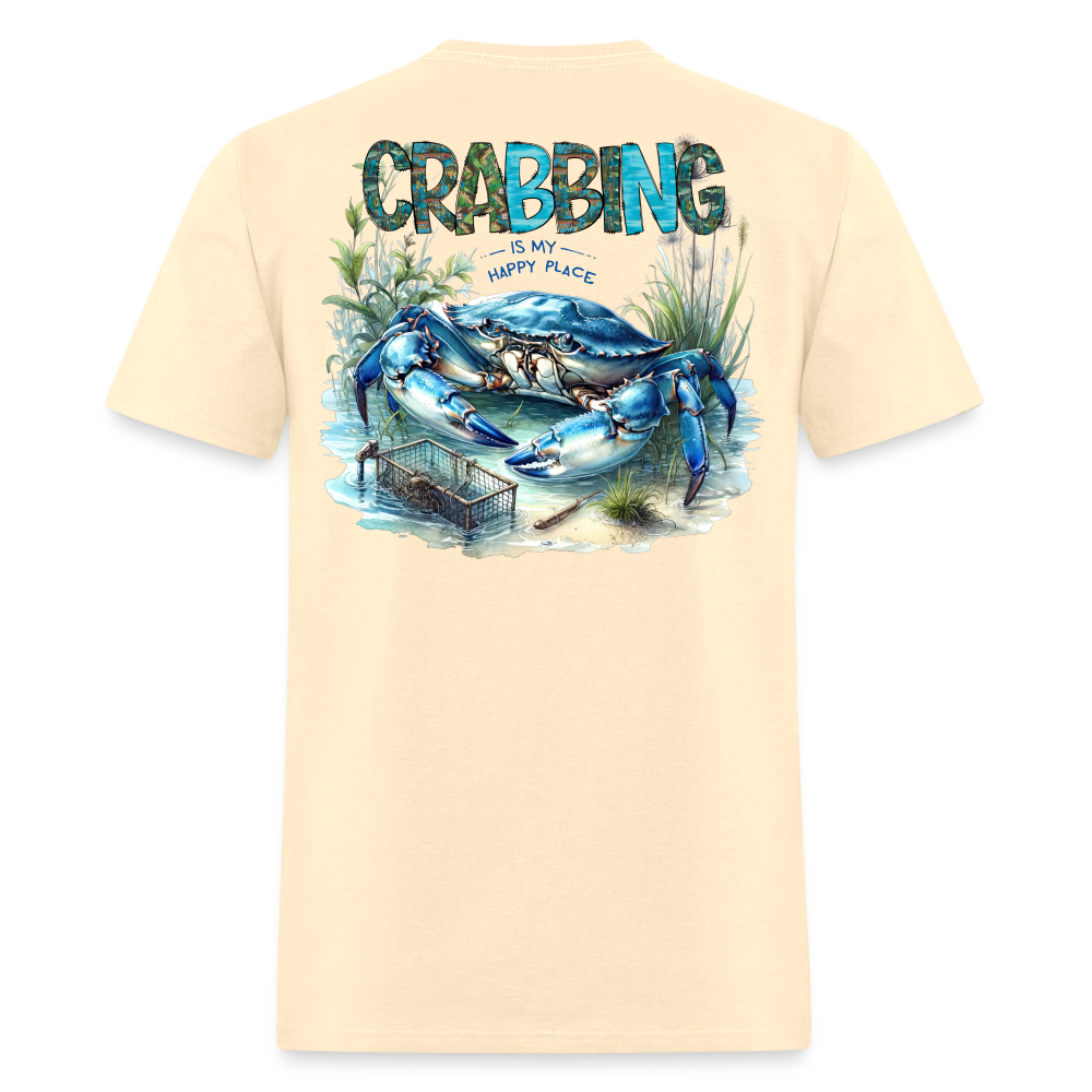 Crabbing Is My Happy Place Tee! - natural