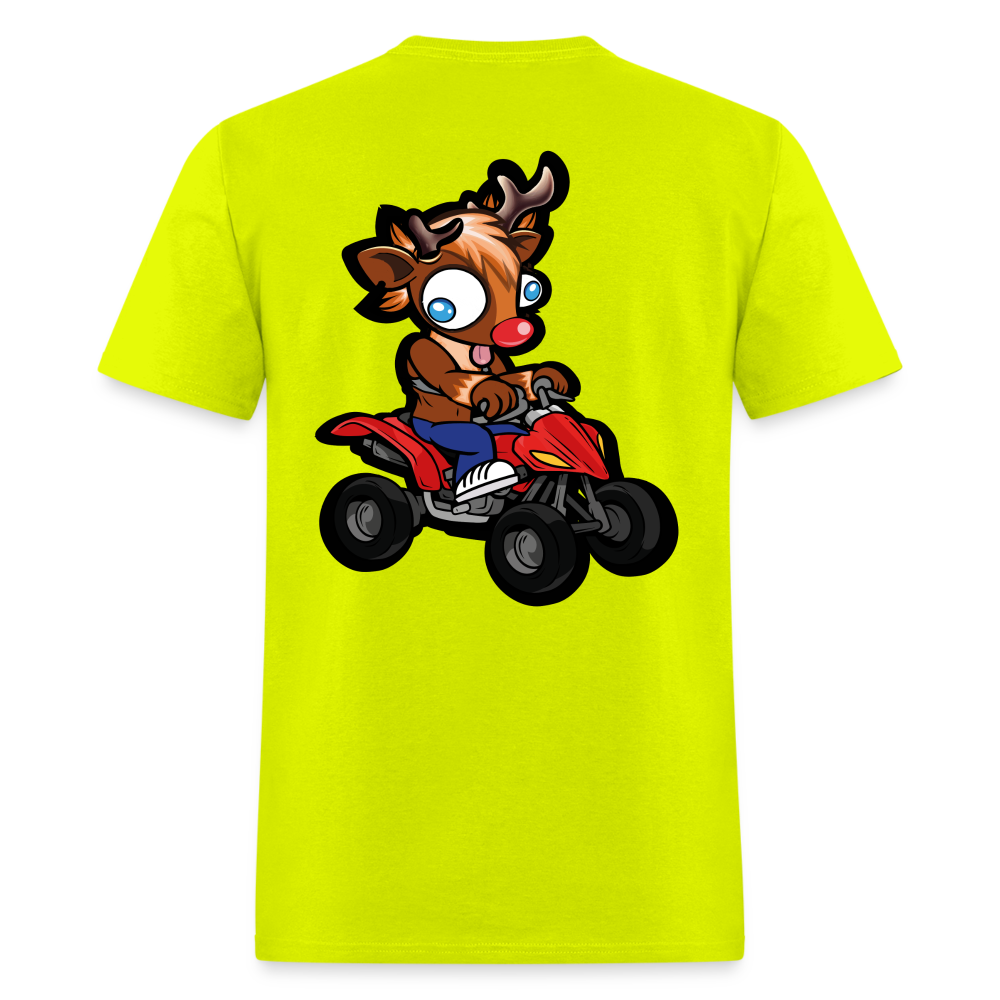 Four wheelin' Buck Tee! - safety green