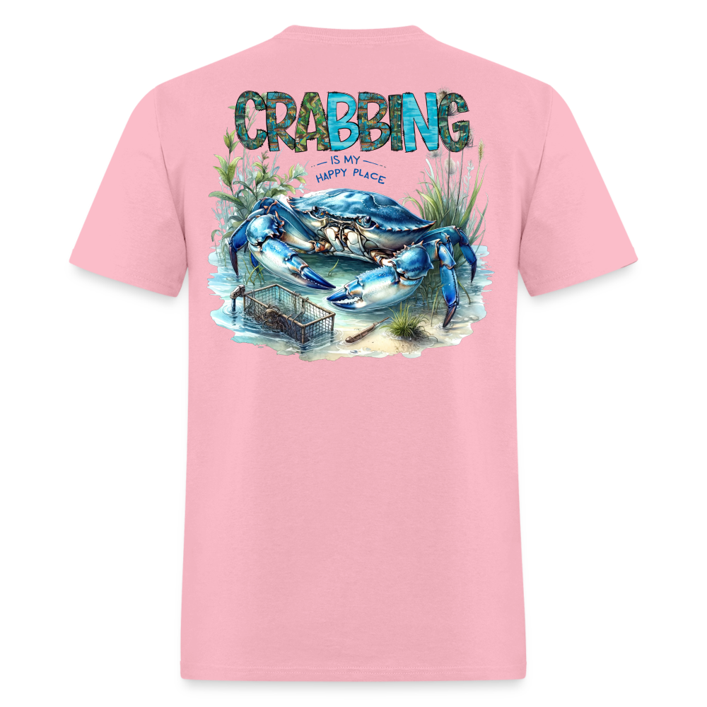 Crabbing Is My Happy Place Tee! - pink