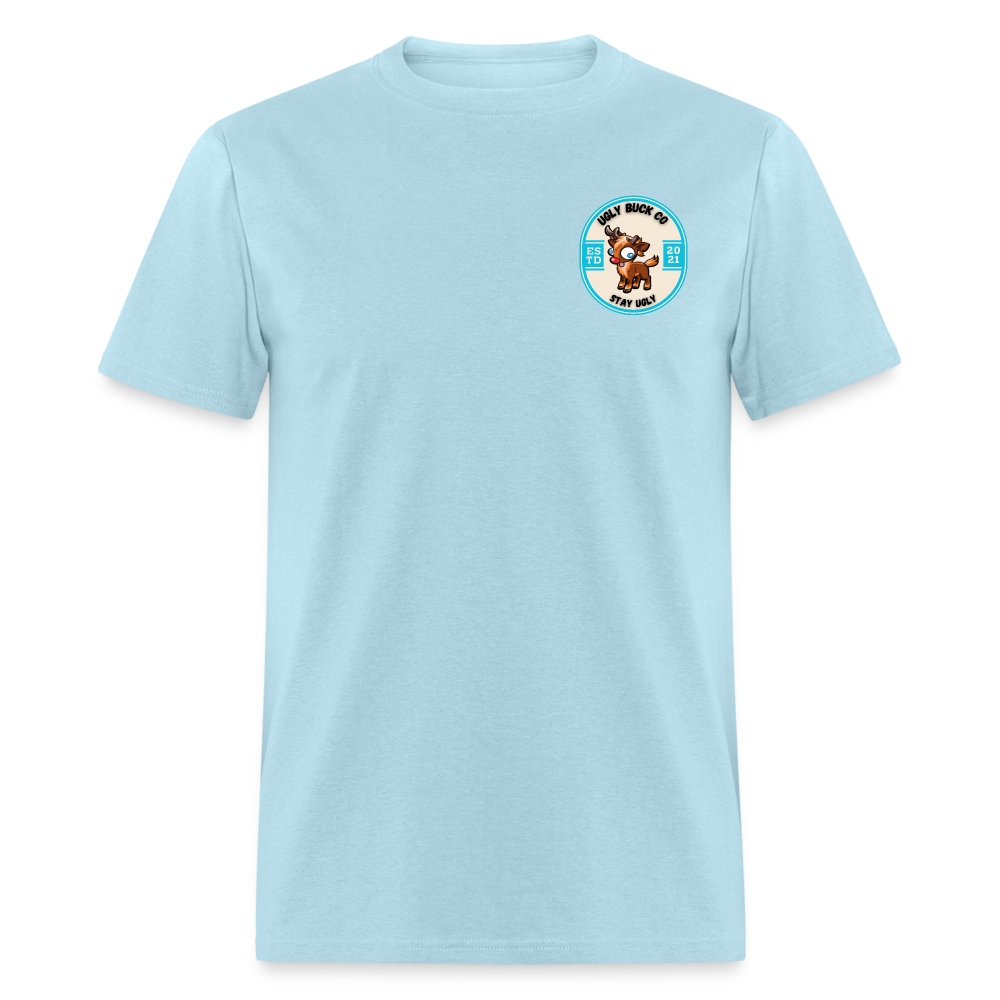 Fish Teeth Tee! - powder blue