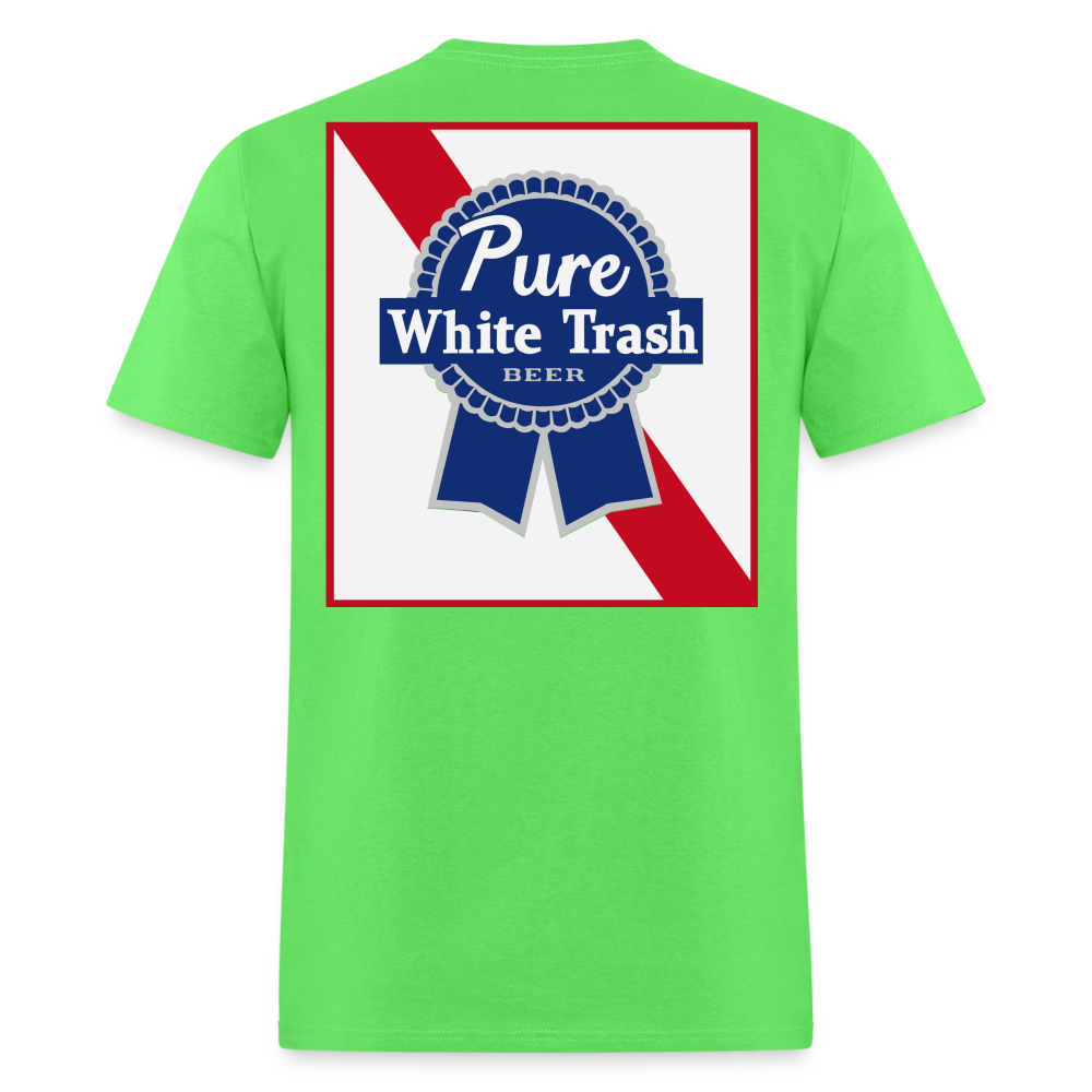 Pure White Trash Beer Tee! - kiwi