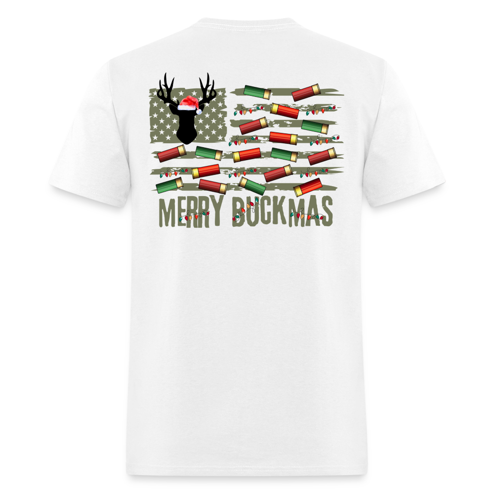 Merry Buckmas Tee! - white