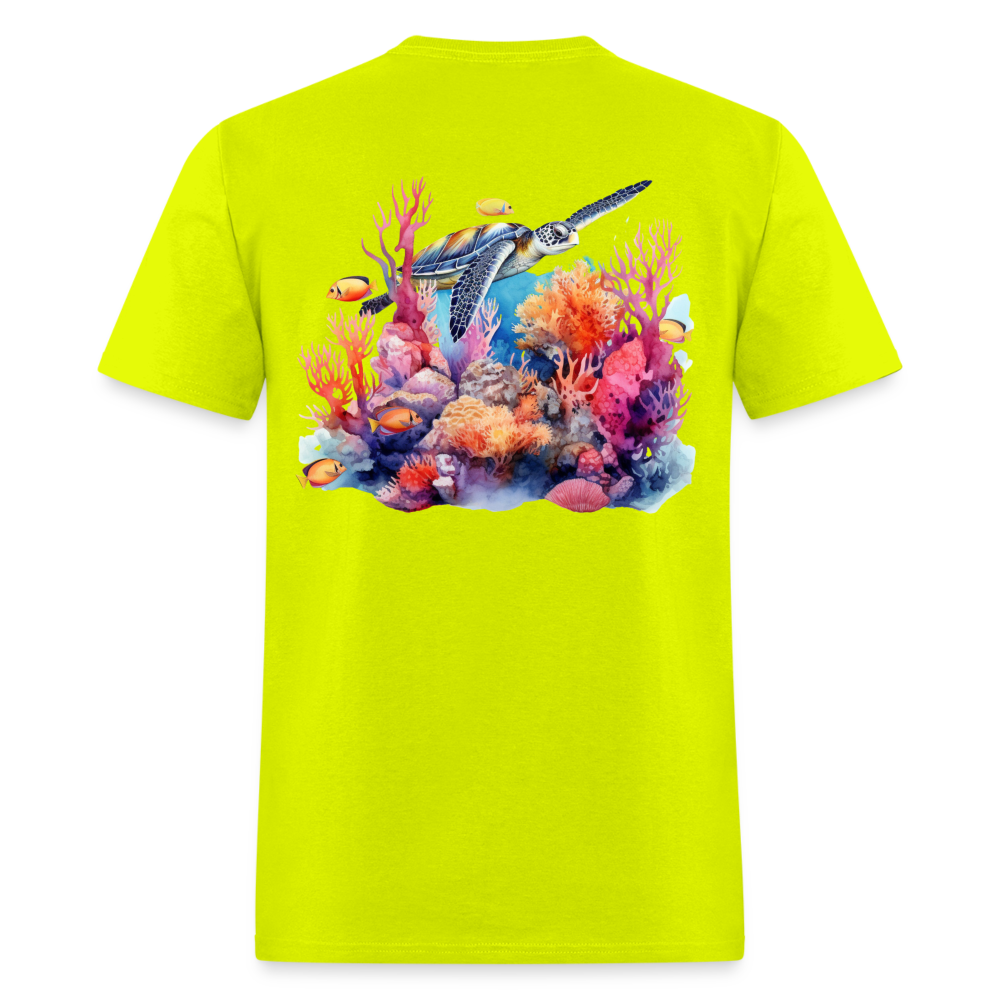 Coral Reaf Tee! - safety green