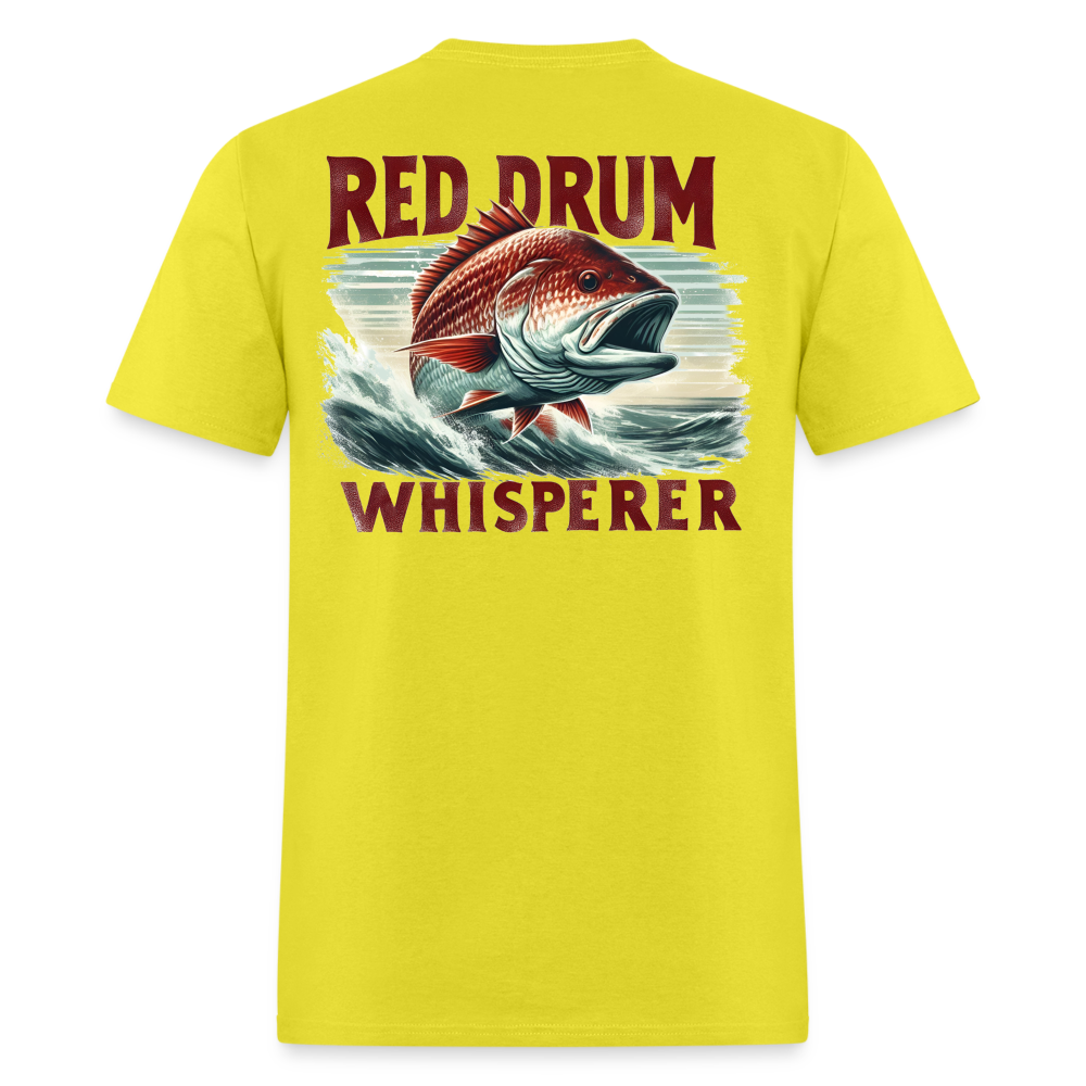 Red Drum Whisperer Tee! - yellow