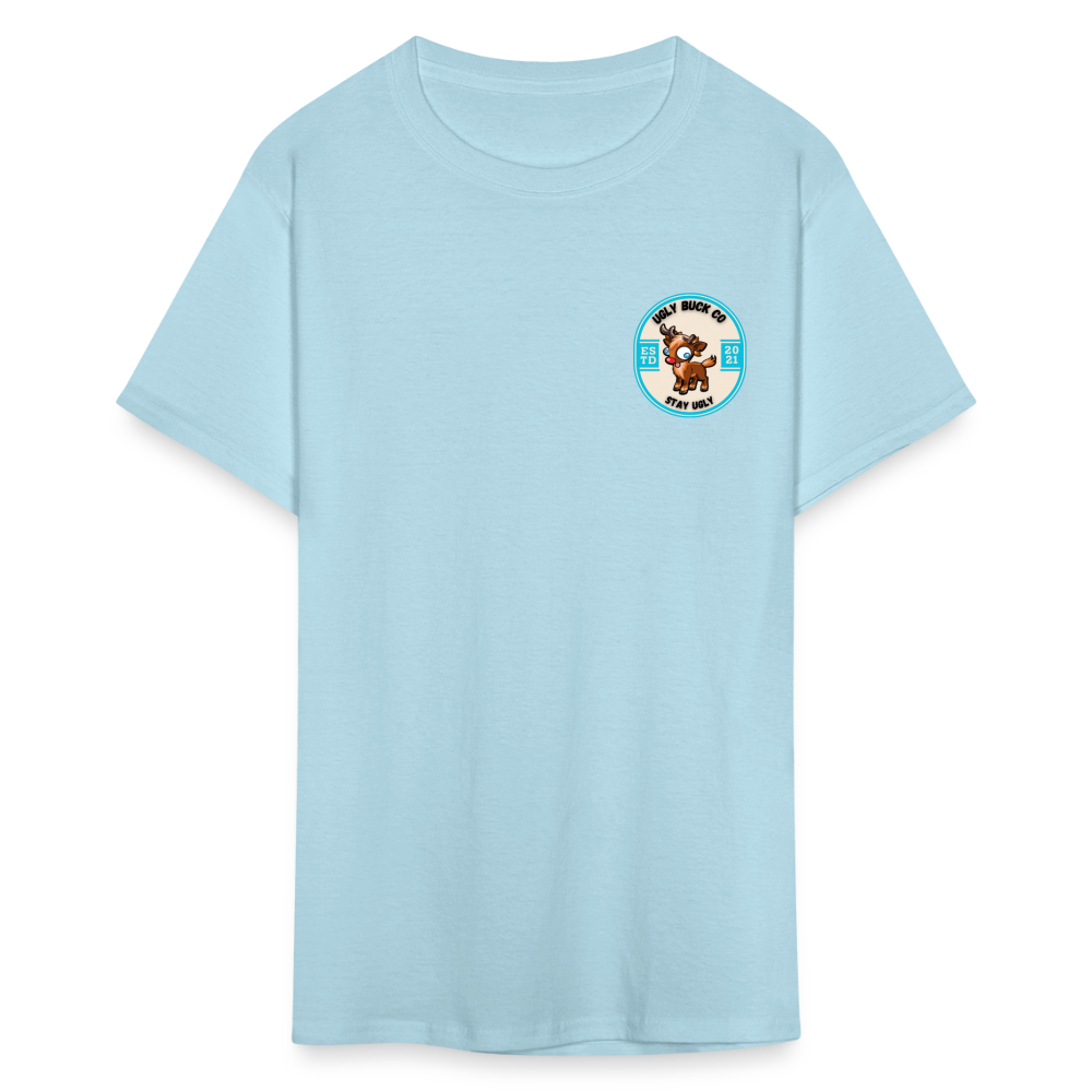 Fish Teeth Tee! - powder blue