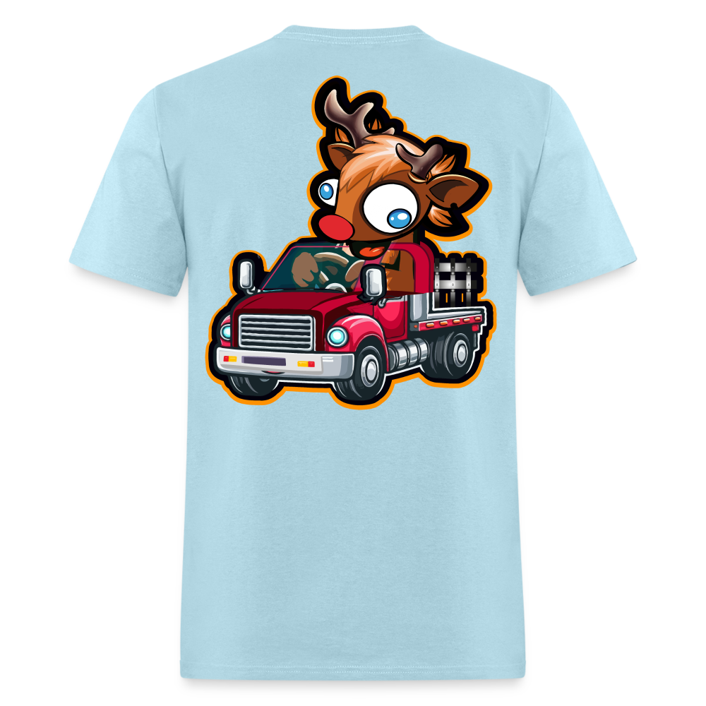 Truck Drivin' Buck Tee! - powder blue