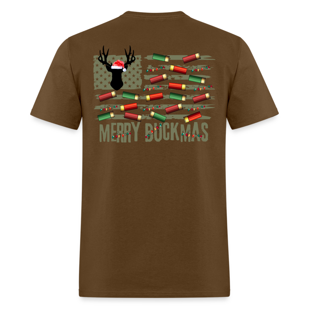 Merry Buckmas Tee! - brown