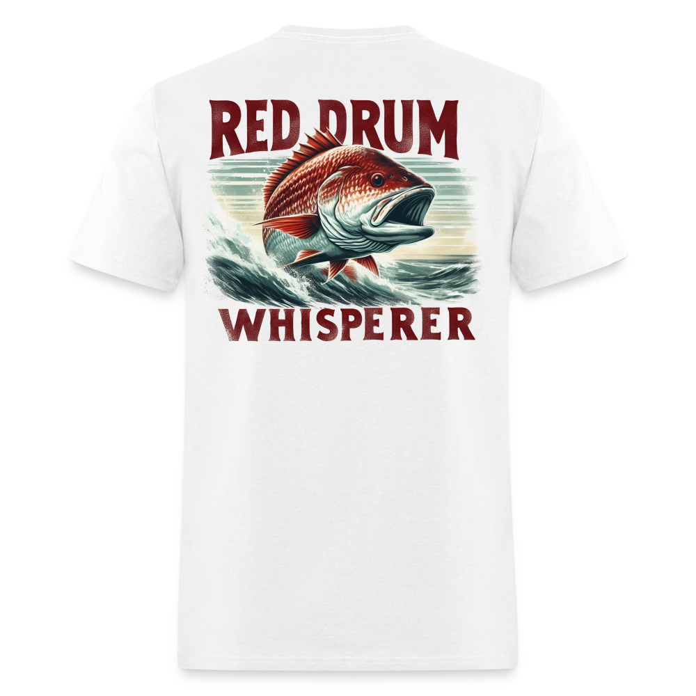 Red Drum Whisperer Tee! - white