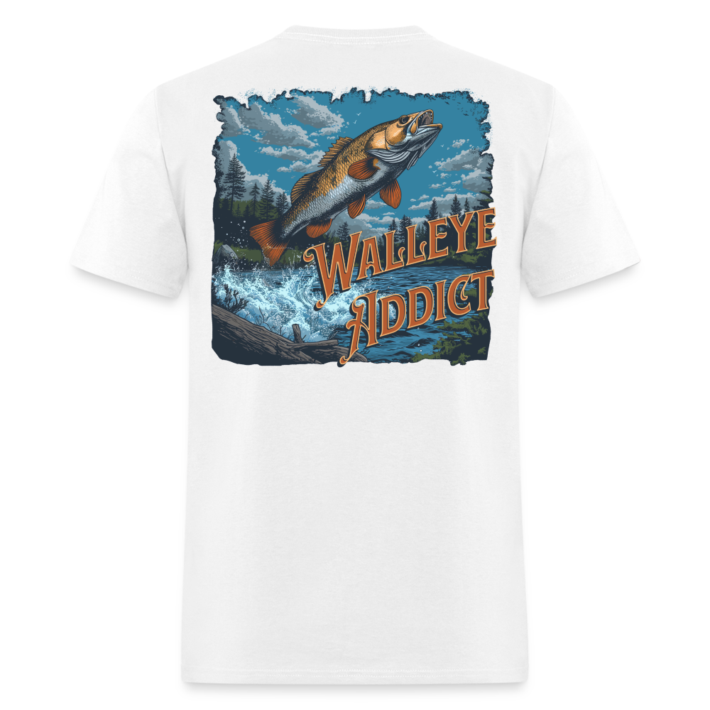 Walleye Addict Tee! - white