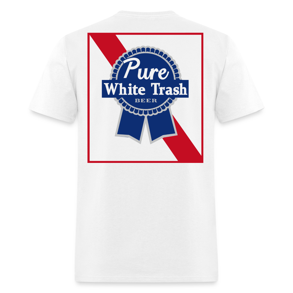 Pure White Trash Beer Tee! - white