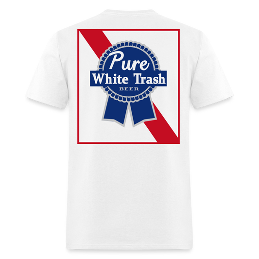 Pure White Trash Beer Tee! - white