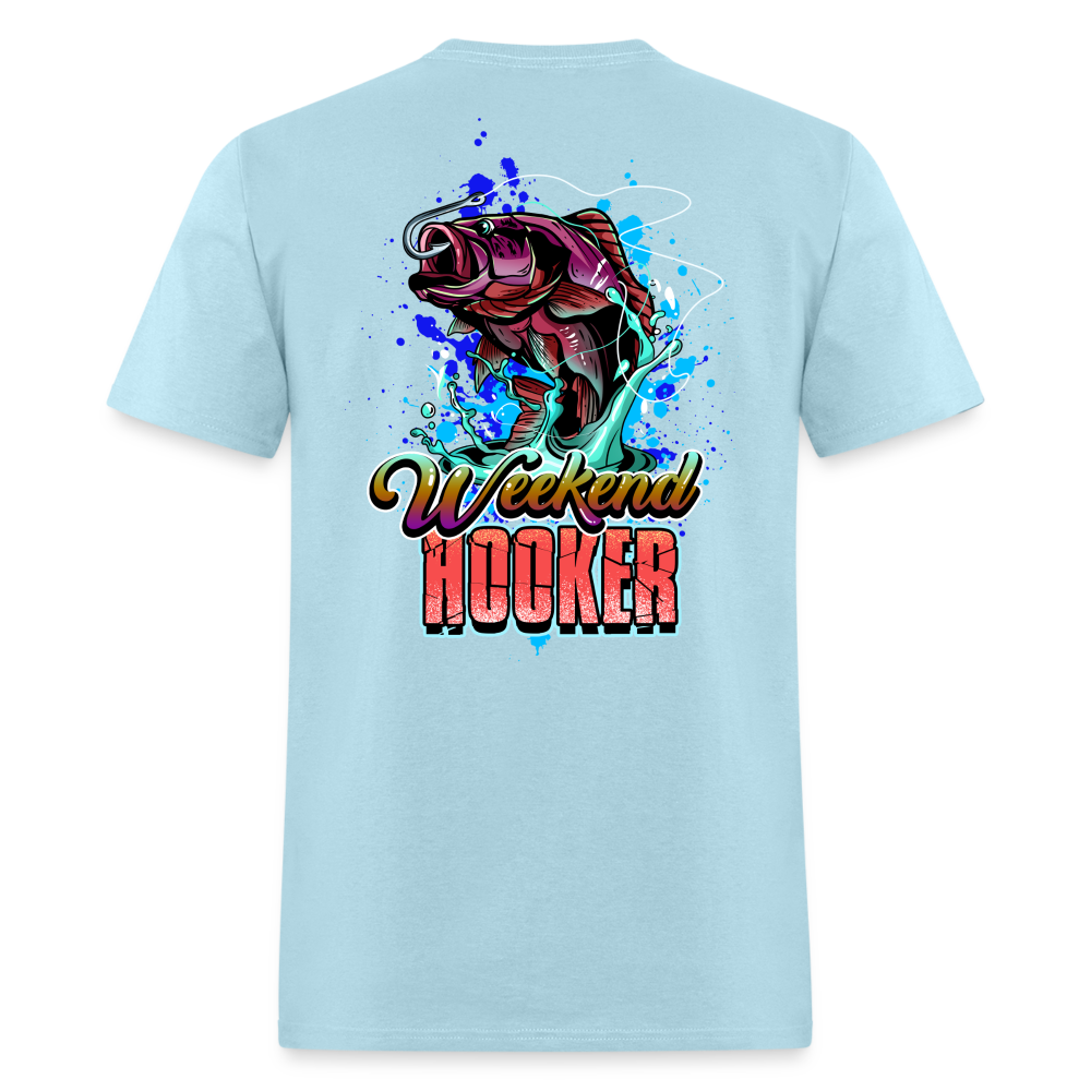 Weekend Hooker Tee! - powder blue