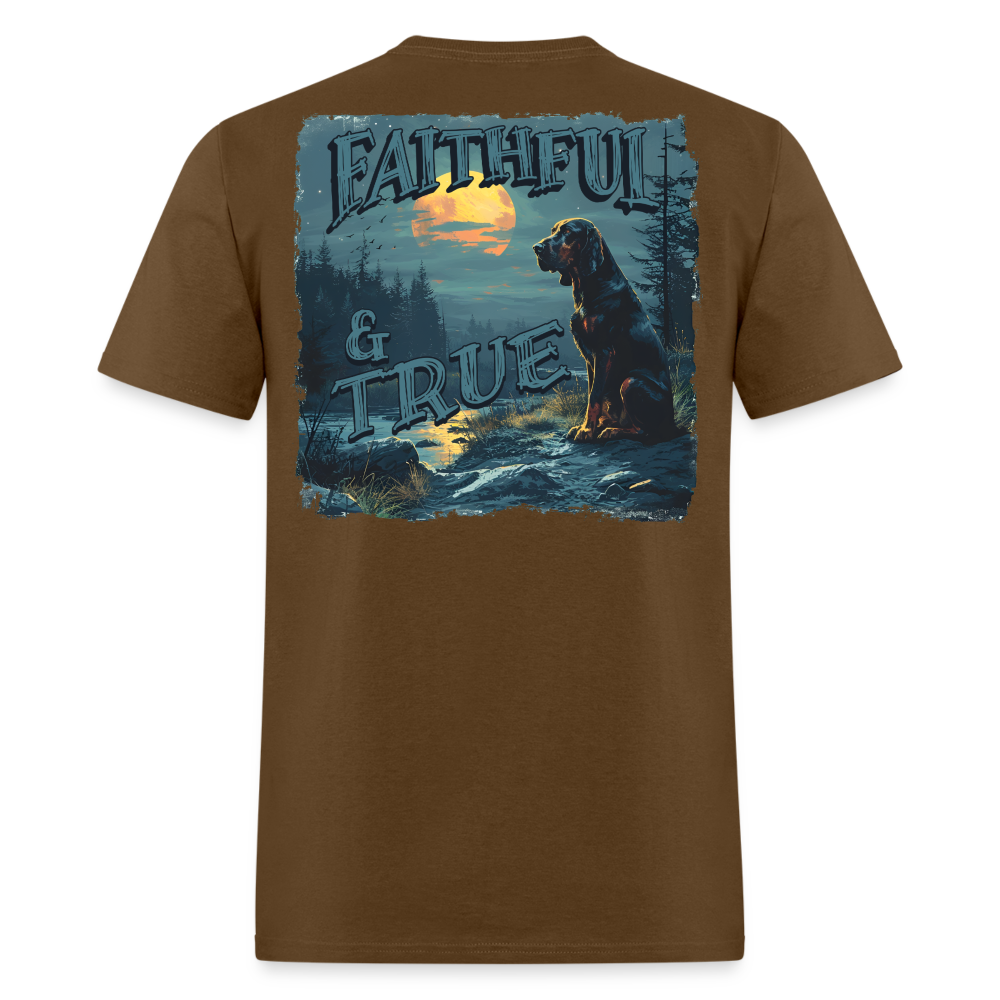 Faithful and true Tee! - brown