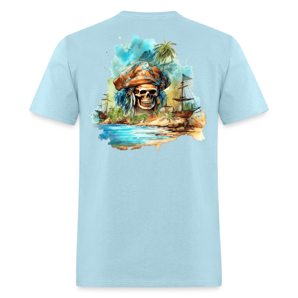 Pirate Cemetery Tee! - powder blue