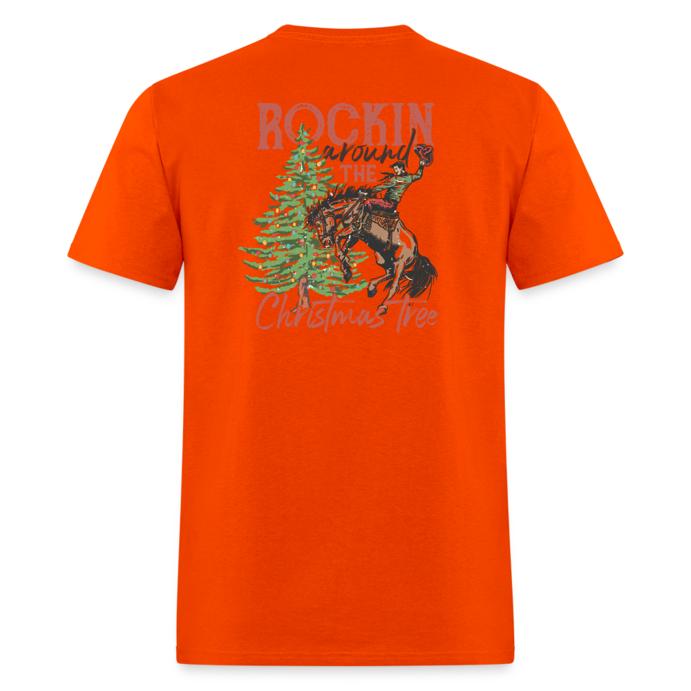 Rockin Around The Christmas Tree Tee! - orange