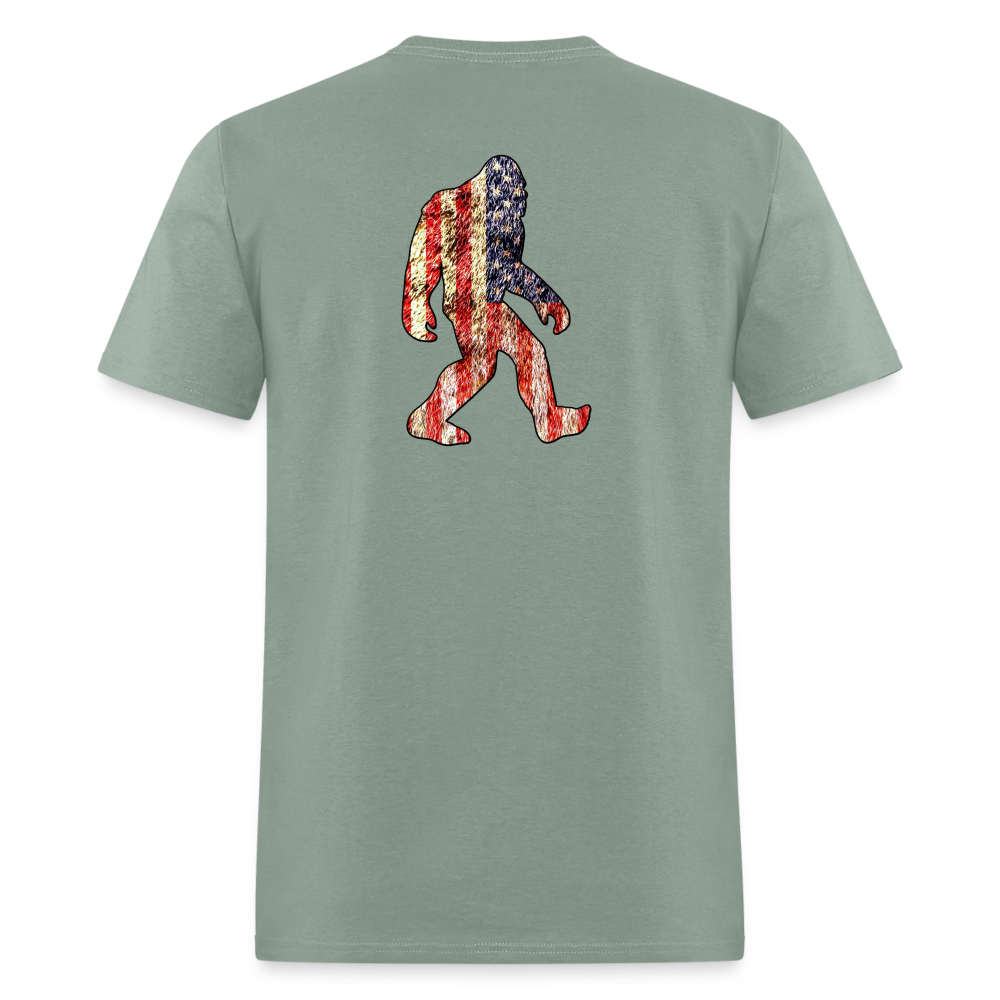 Patriotic Sasquatch Tee! - sage