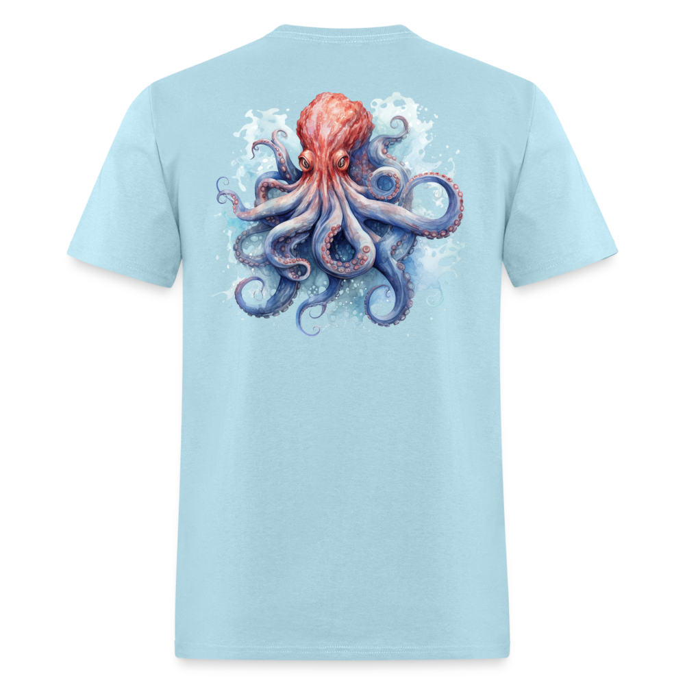 Octopus Tee! - powder blue