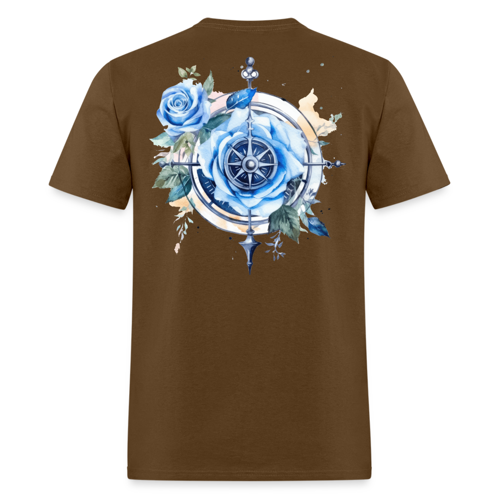 Rose Compass Tee! - brown