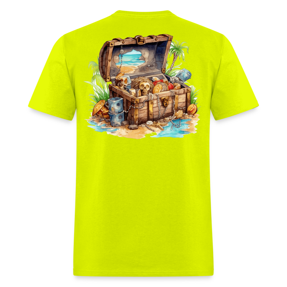 Lost Treasure Tee! - safety green