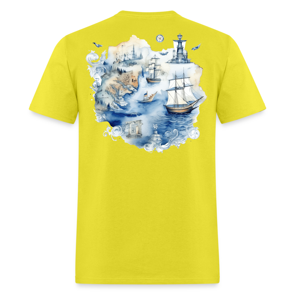 Nautical Map Tee! - yellow