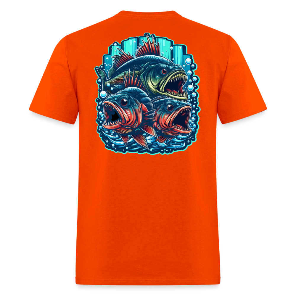 Fish Teeth Tee! - orange