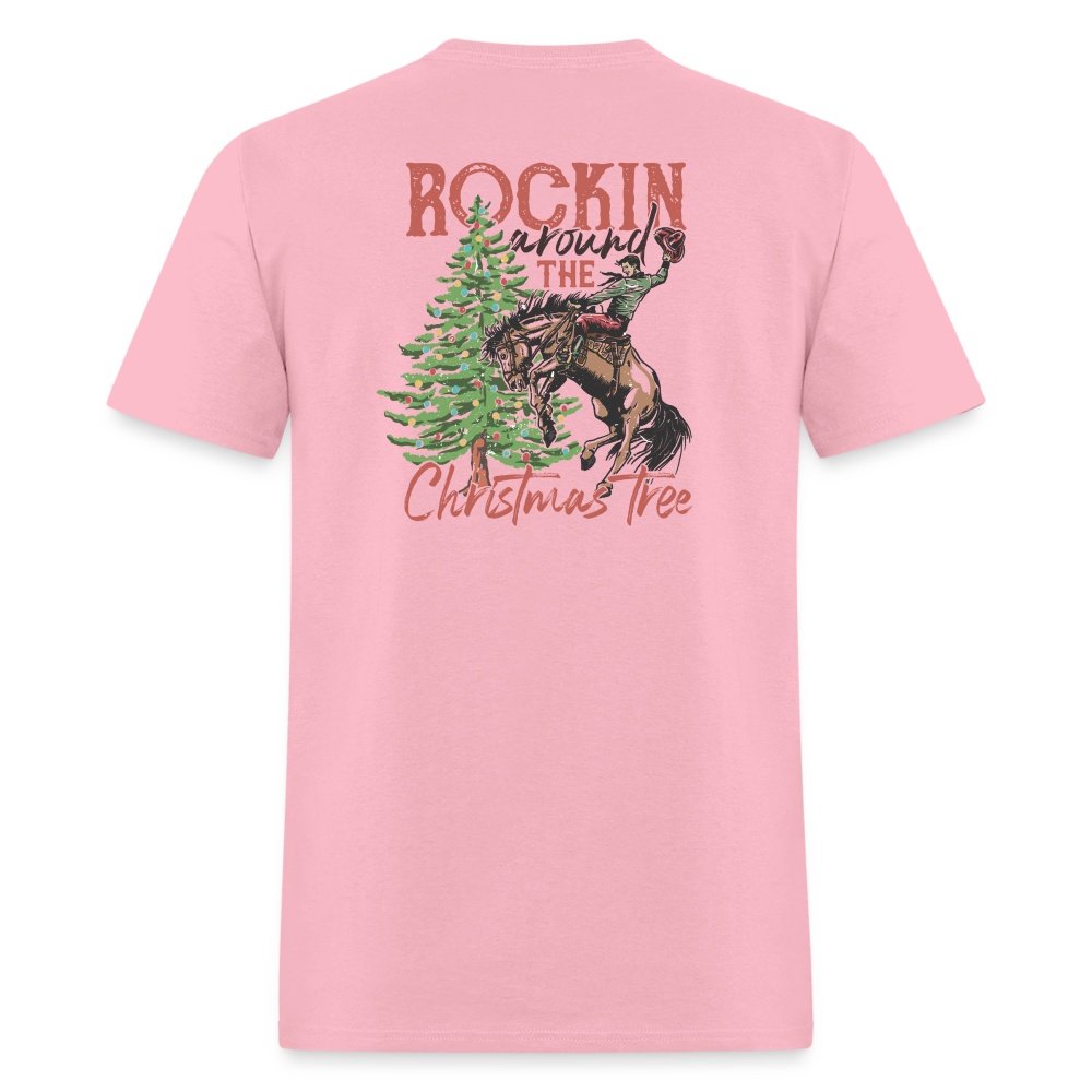 Rockin Around The Christmas Tree Tee! - pink