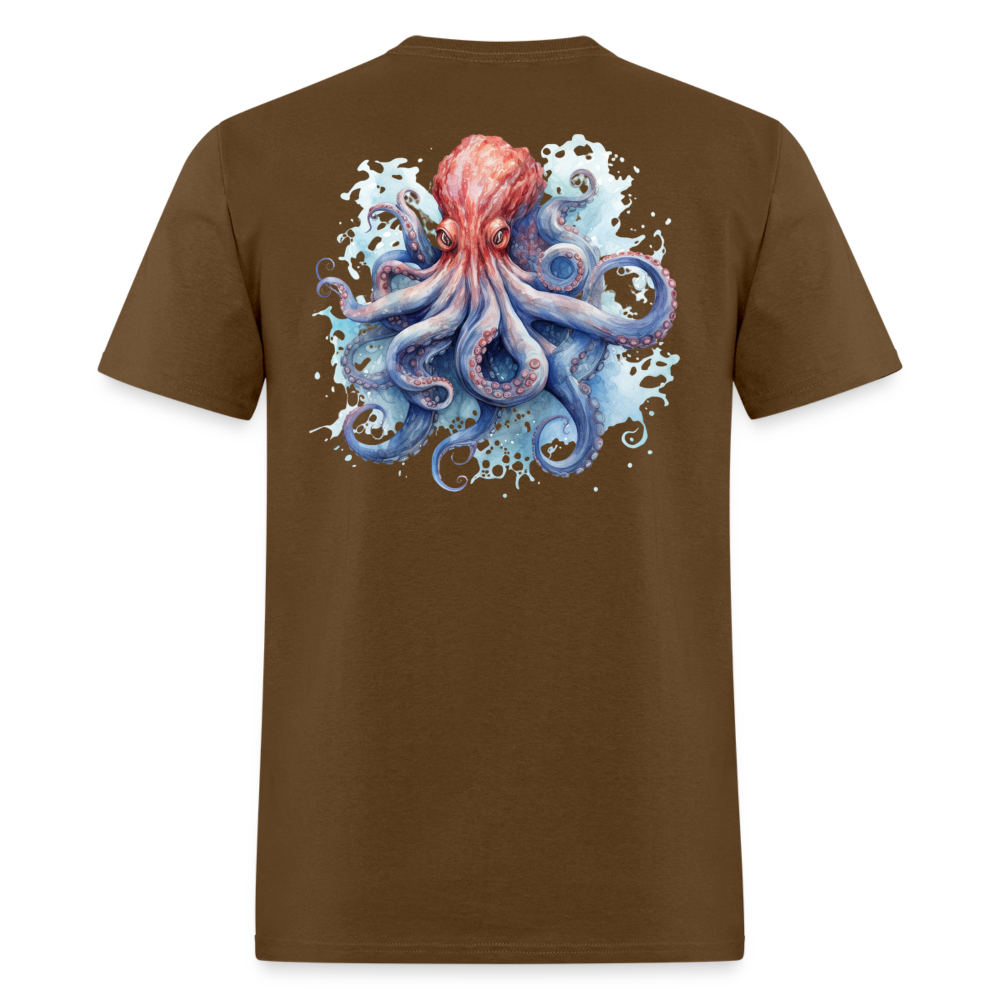 Octopus Tee! - brown