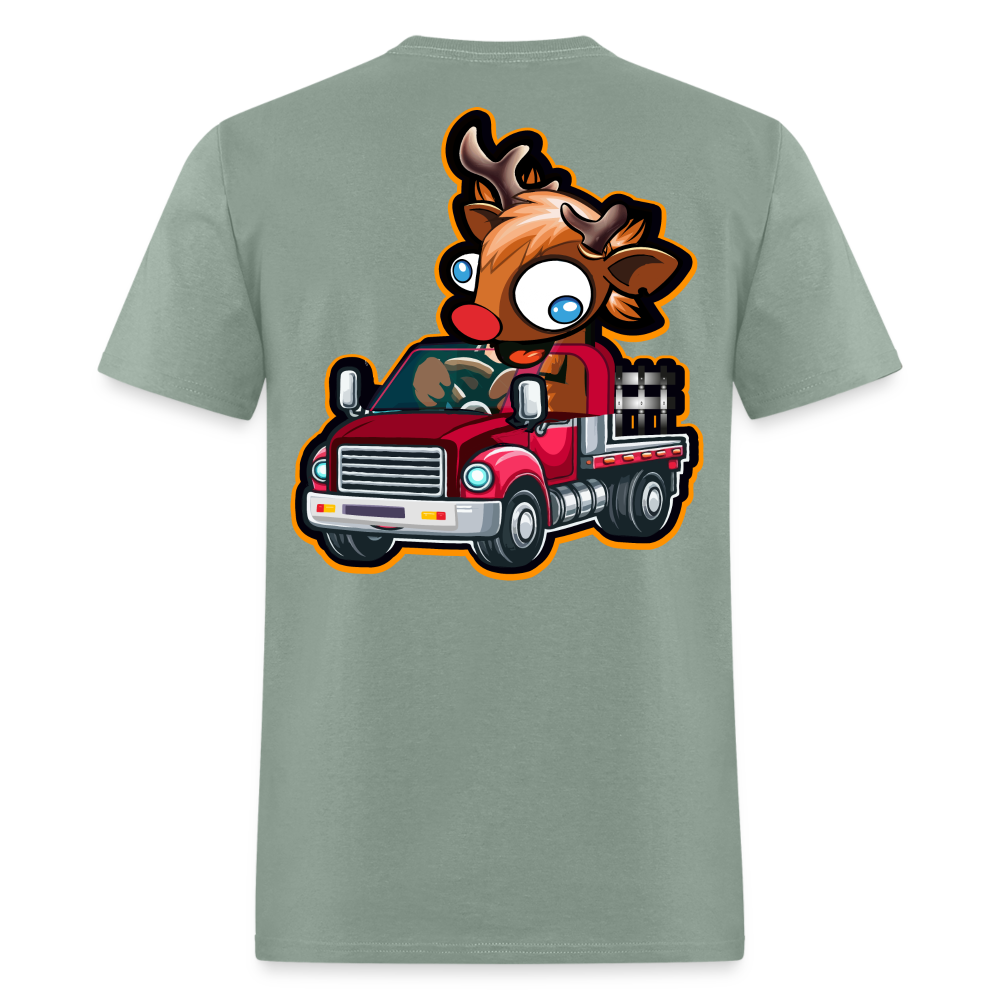 Truck Drivin' Buck Tee! - sage