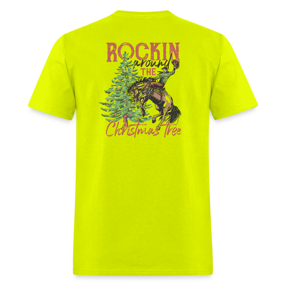 Rockin Around The Christmas Tree Tee! - safety green