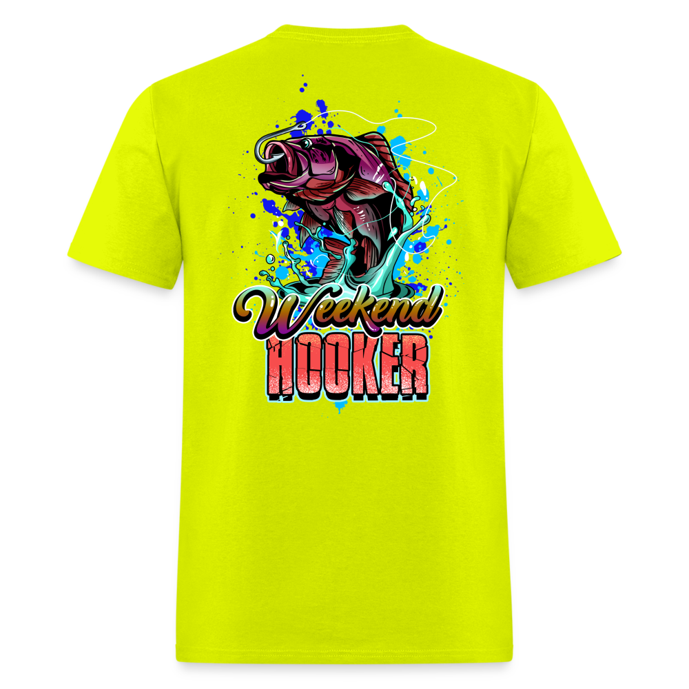 Weekend Hooker Tee! - safety green