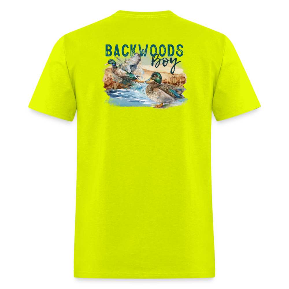 Backwoods Boy Tee! - safety green