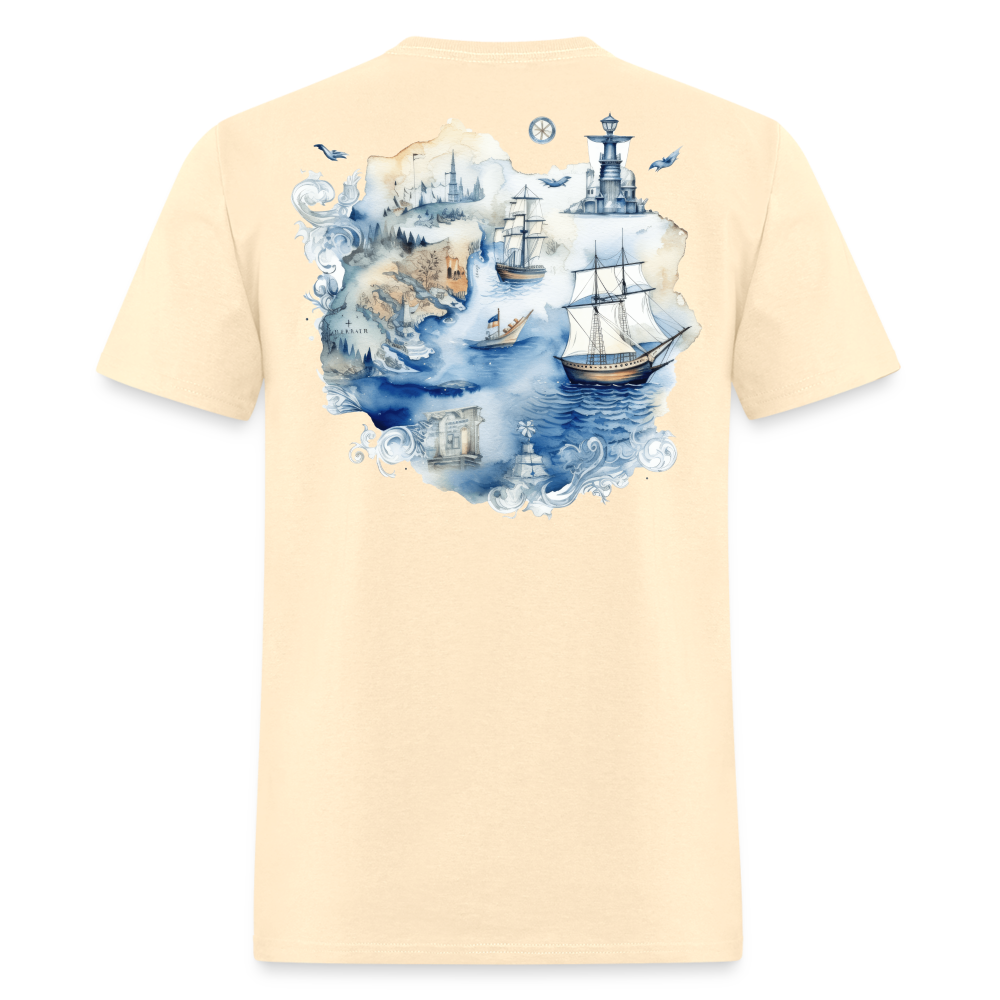 Nautical Map Tee! - natural