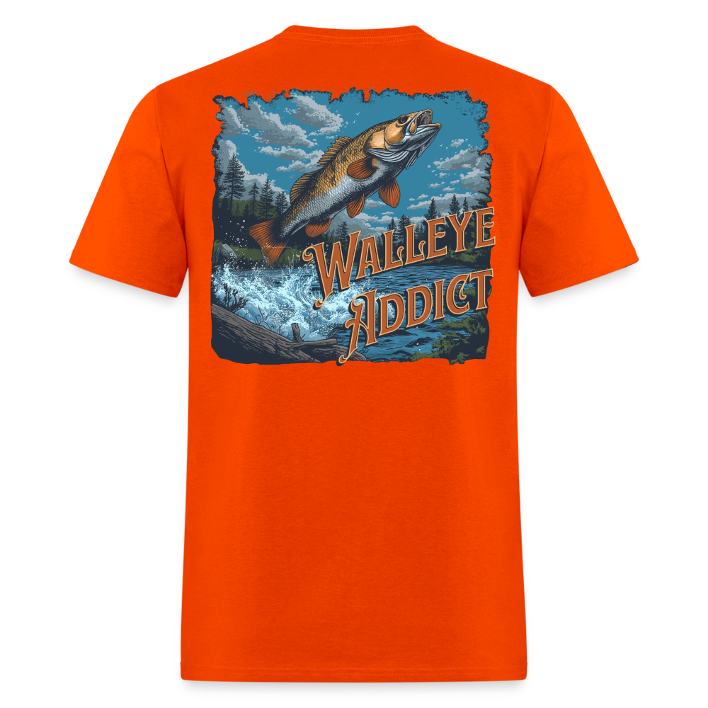 Walleye Addict Tee! - orange