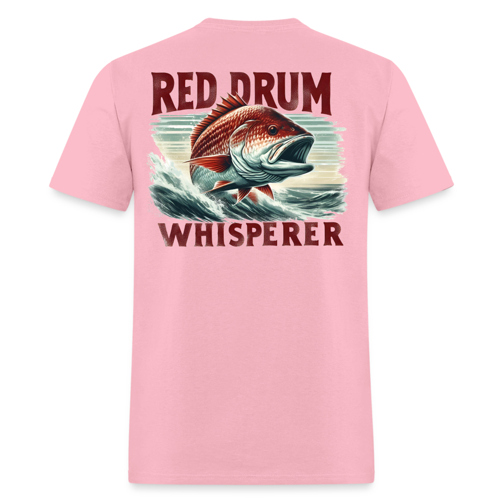 Red Drum Whisperer Tee! - pink