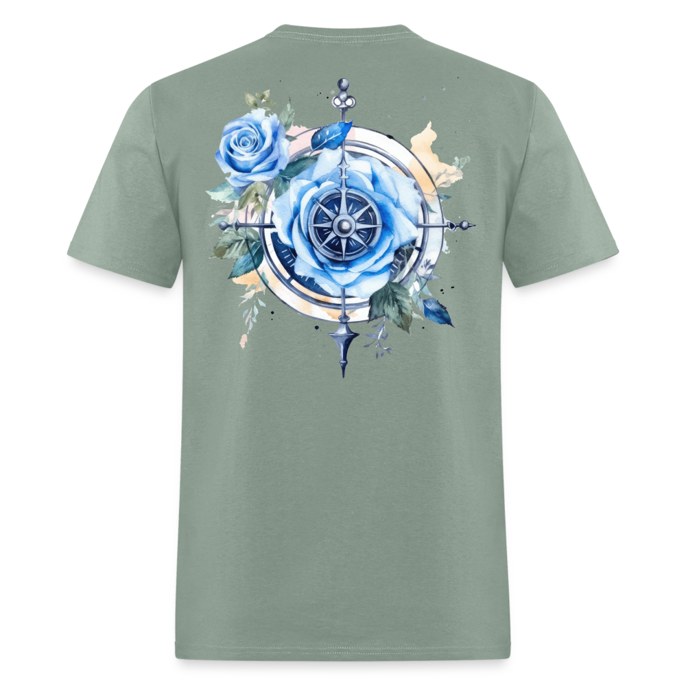 Rose Compass Tee! - sage