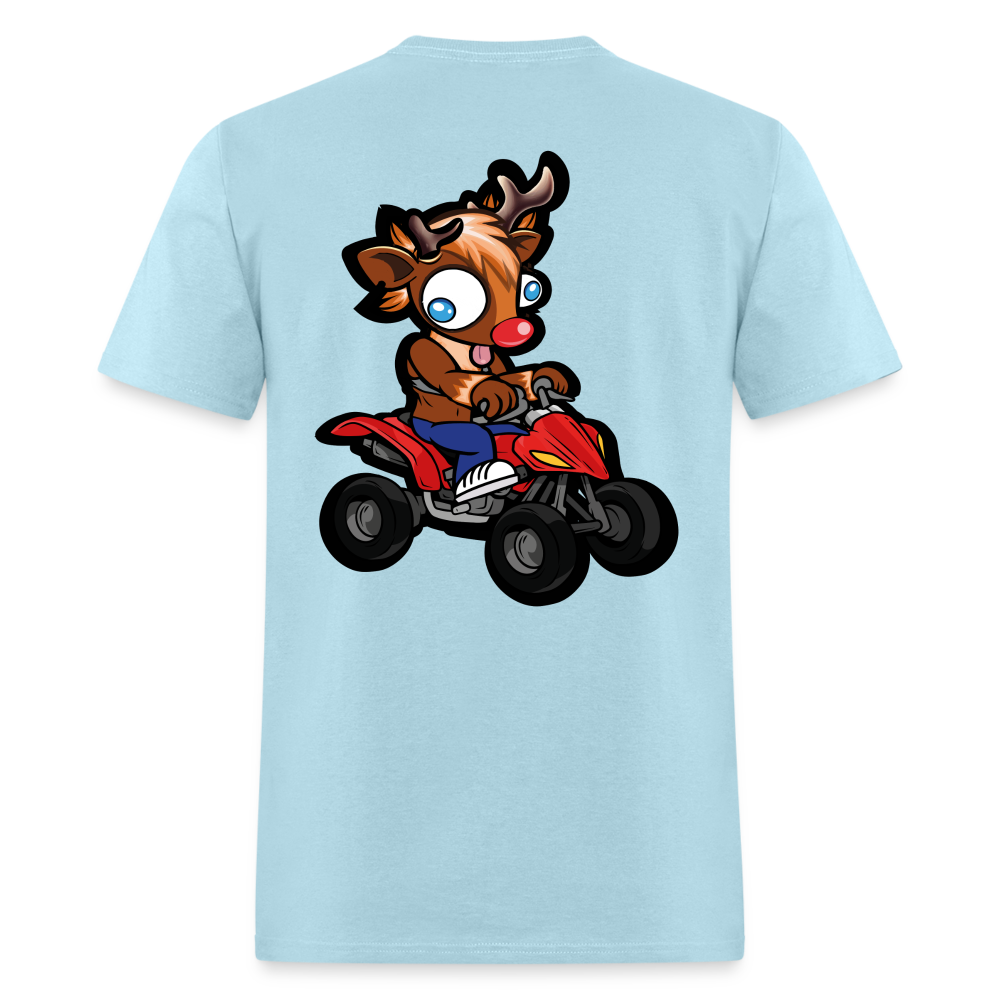 Four wheelin' Buck Tee! - powder blue