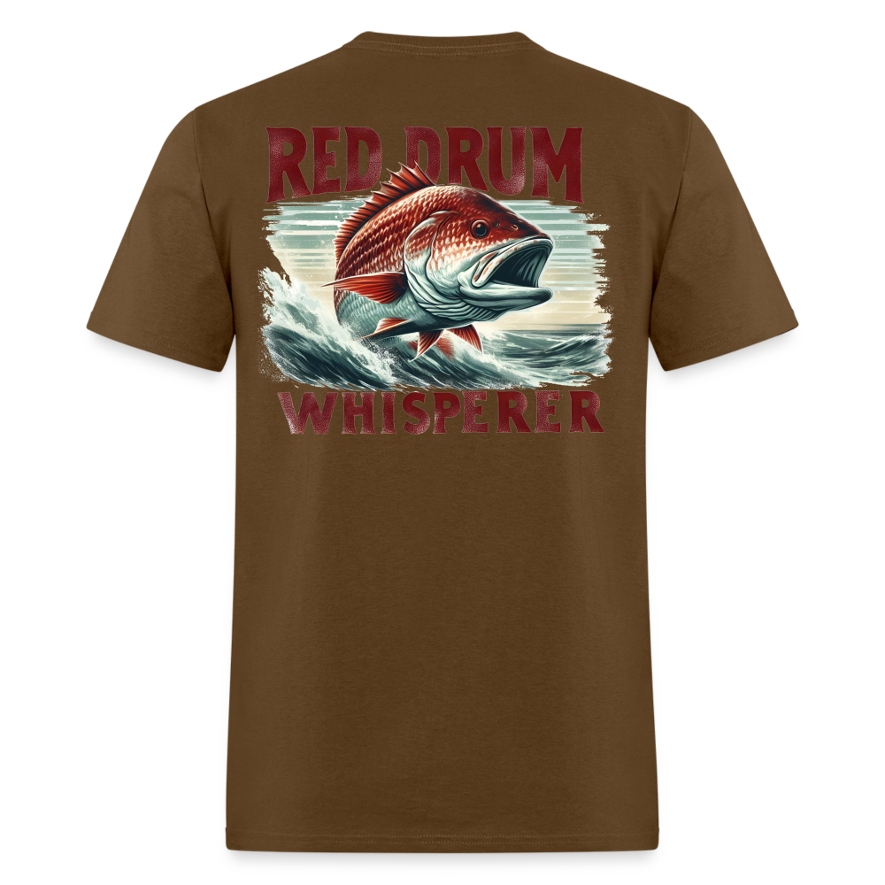 Red Drum Whisperer Tee! - brown