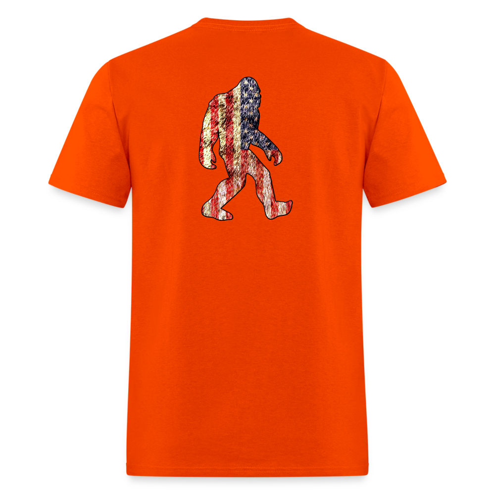 Patriotic Sasquatch Tee! - orange