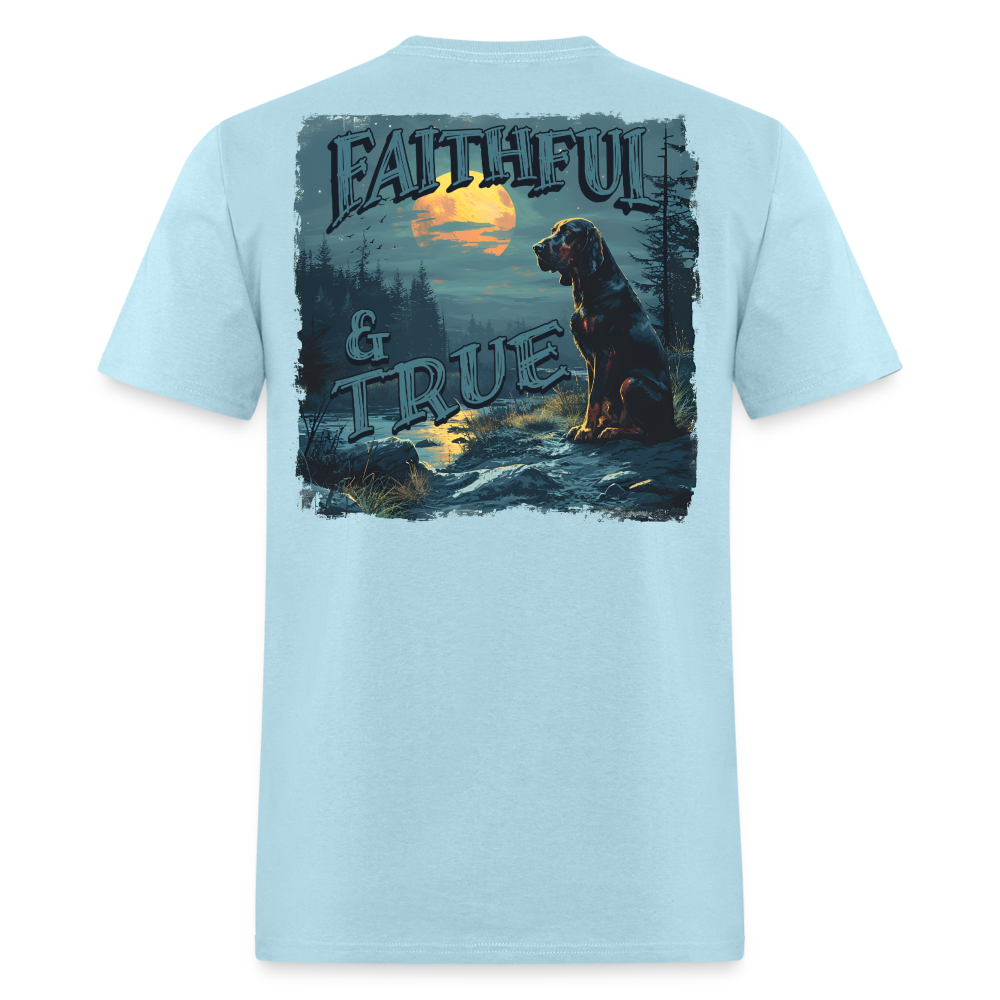 Faithful and true Tee! - powder blue