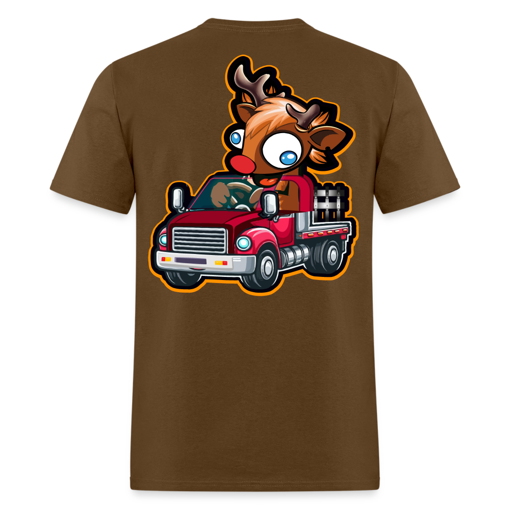 Truck Drivin' Buck Tee! - brown