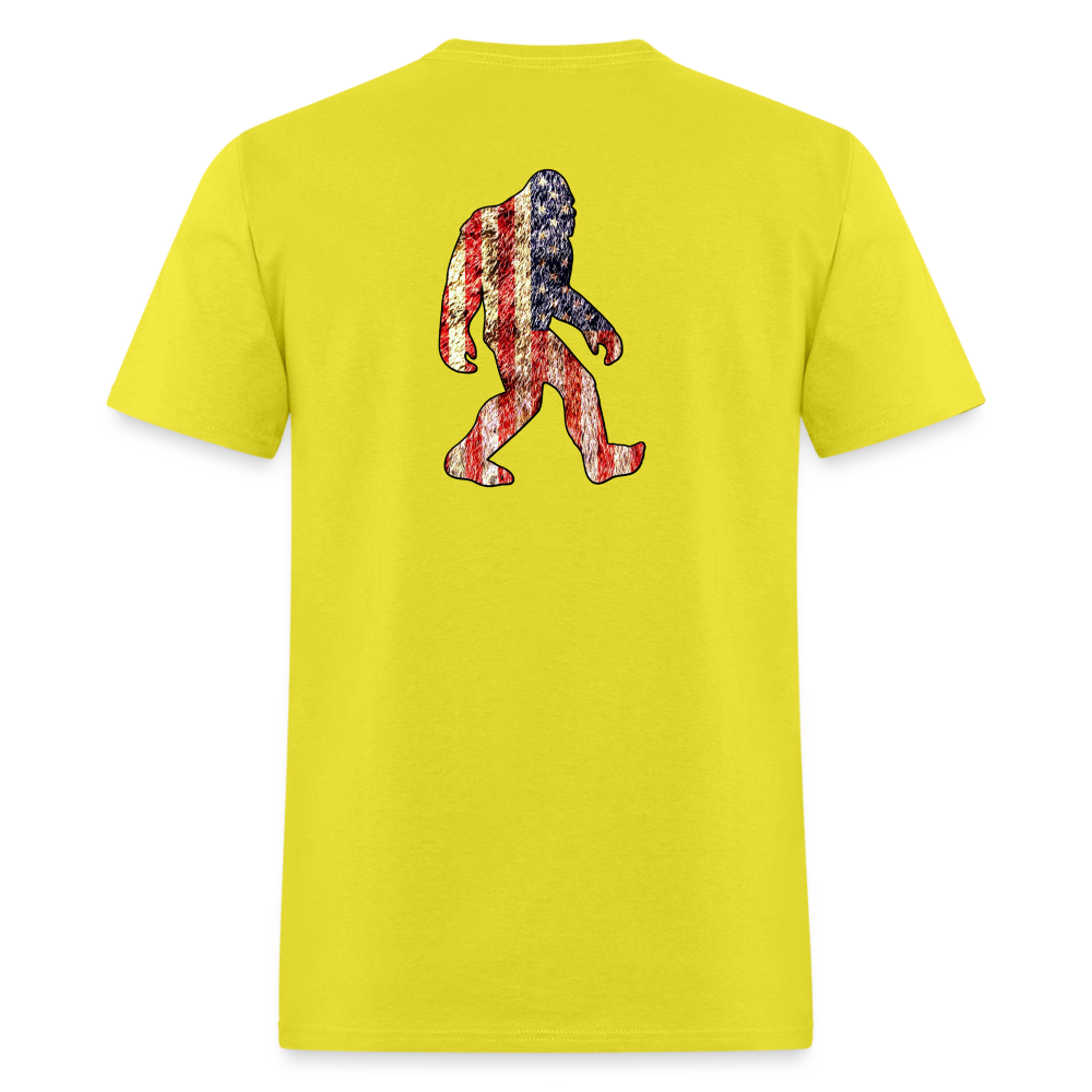 Patriotic Sasquatch Tee! - yellow