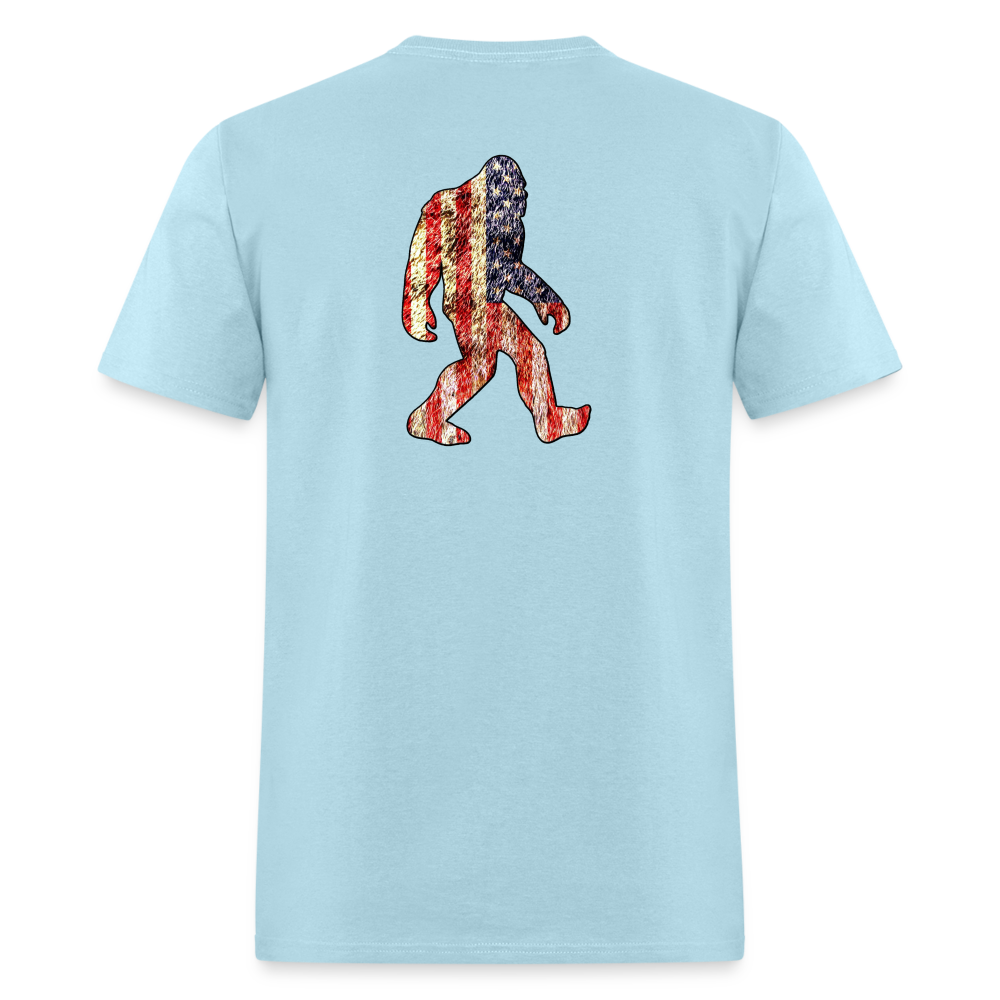 Patriotic Sasquatch Tee! - powder blue