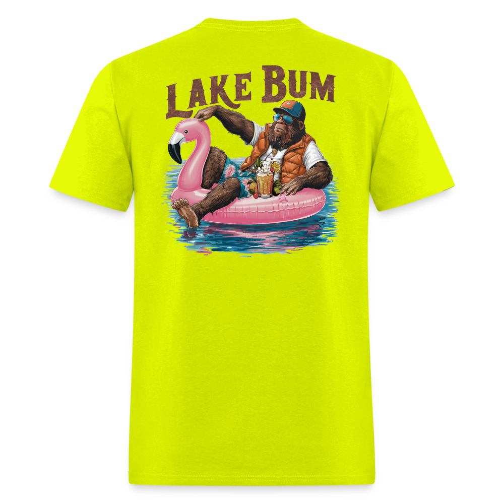 Lake Bum Tee! - safety green