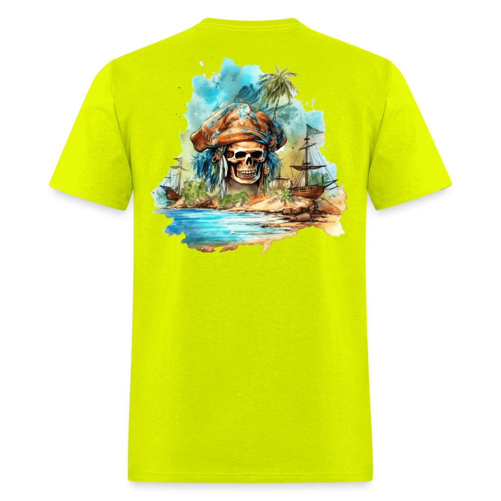 Pirate Cemetery Tee! - safety green